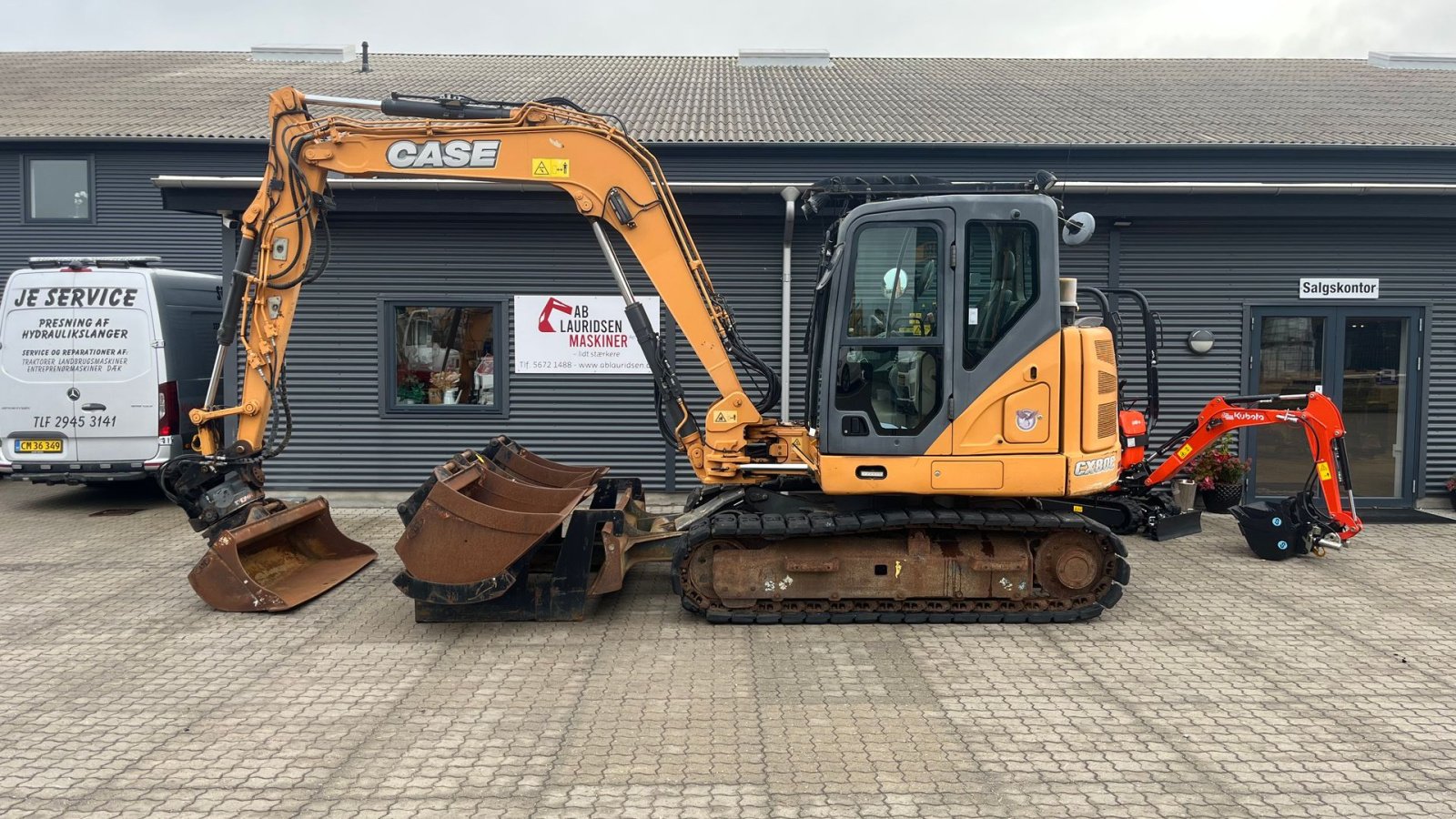 Bagger a típus Case IH CX 80 Rotortilt og fuld skovlpakke, Gebrauchtmaschine ekkor: Rønnede (Kép 1)
