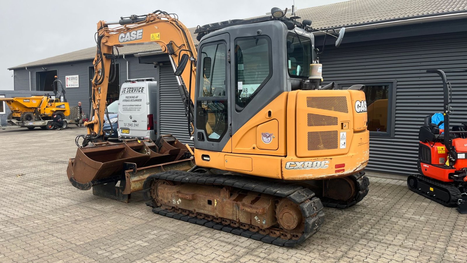 Bagger a típus Case IH CX 80 Rotortilt og fuld skovlpakke, Gebrauchtmaschine ekkor: Rønnede (Kép 2)