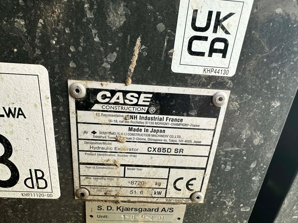 Bagger des Typs Case IH CX 85 D SR, Gebrauchtmaschine in Vrå, Frejlev, Hornslet & Ringsted (Bild 5)