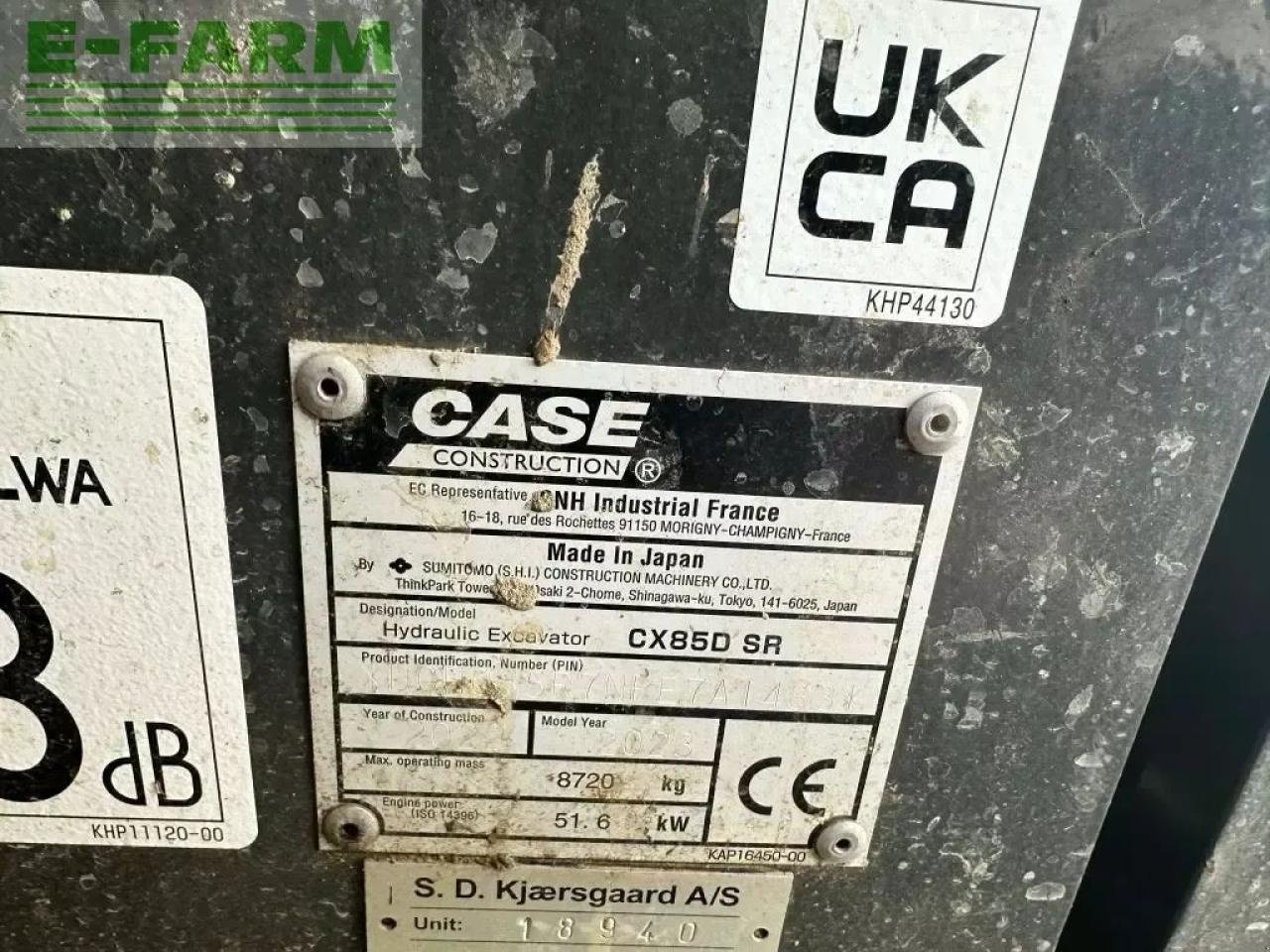 Bagger des Typs Case IH cx 85 d sr, Gebrauchtmaschine in AALBORG SV (Bild 5)