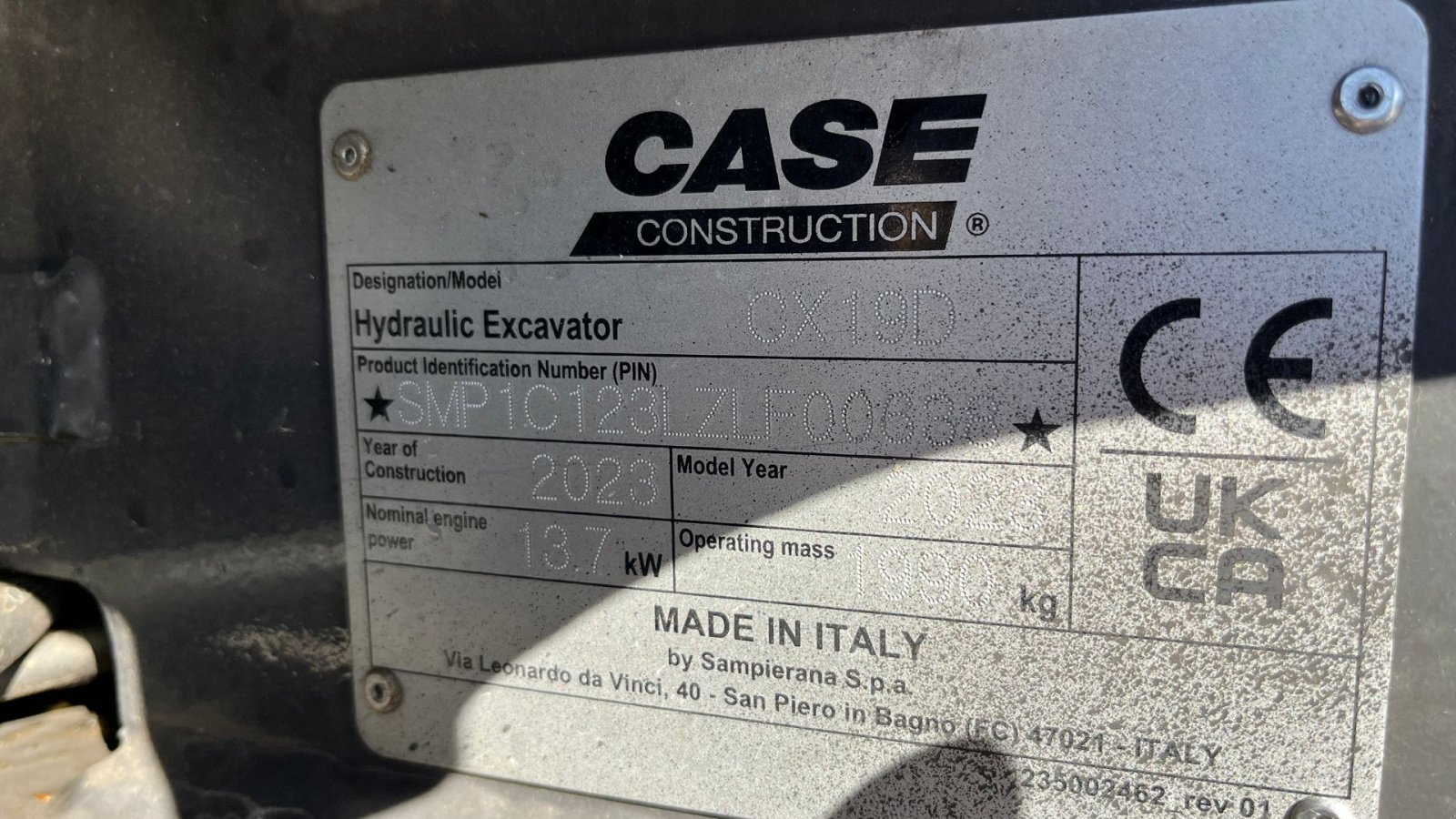 Bagger типа Case IH CX19D Fabriksny maskine klar til brug., Gebrauchtmaschine в Rønnede (Фотография 11)