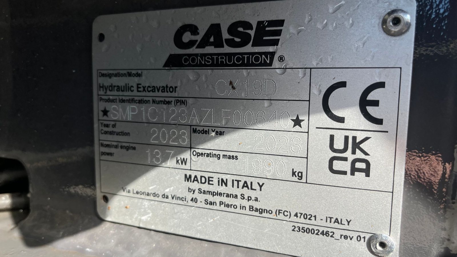 Bagger a típus Case IH CX19D Fabriksny! monteret med tiltman med hydraulisk s30 og JST skovle., Gebrauchtmaschine ekkor: Rønnede (Kép 13)