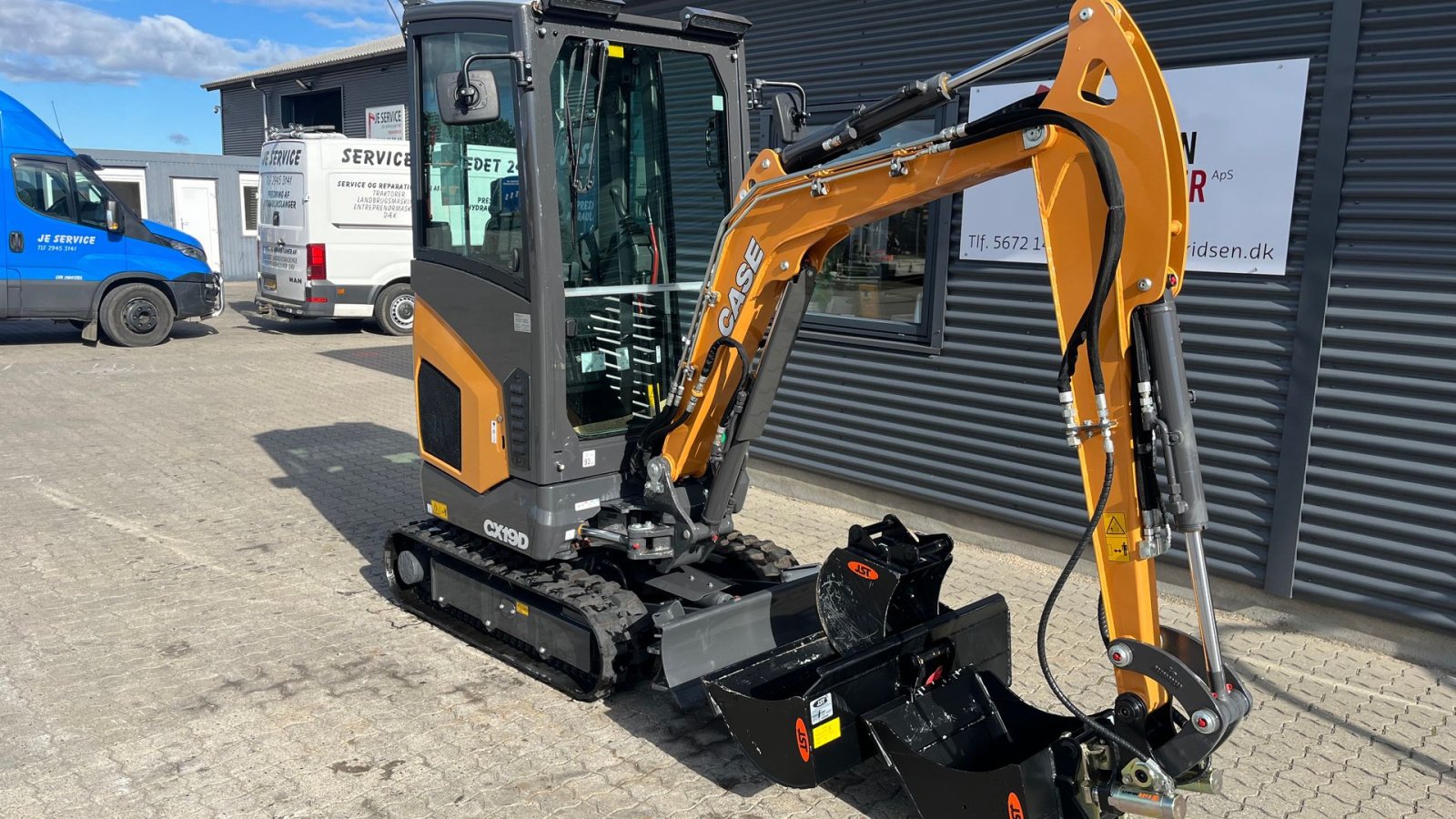 Bagger a típus Case IH CX19D Fabriksny! monteret med tiltman med hydraulisk s30 og JST skovle., Gebrauchtmaschine ekkor: Rønnede (Kép 2)