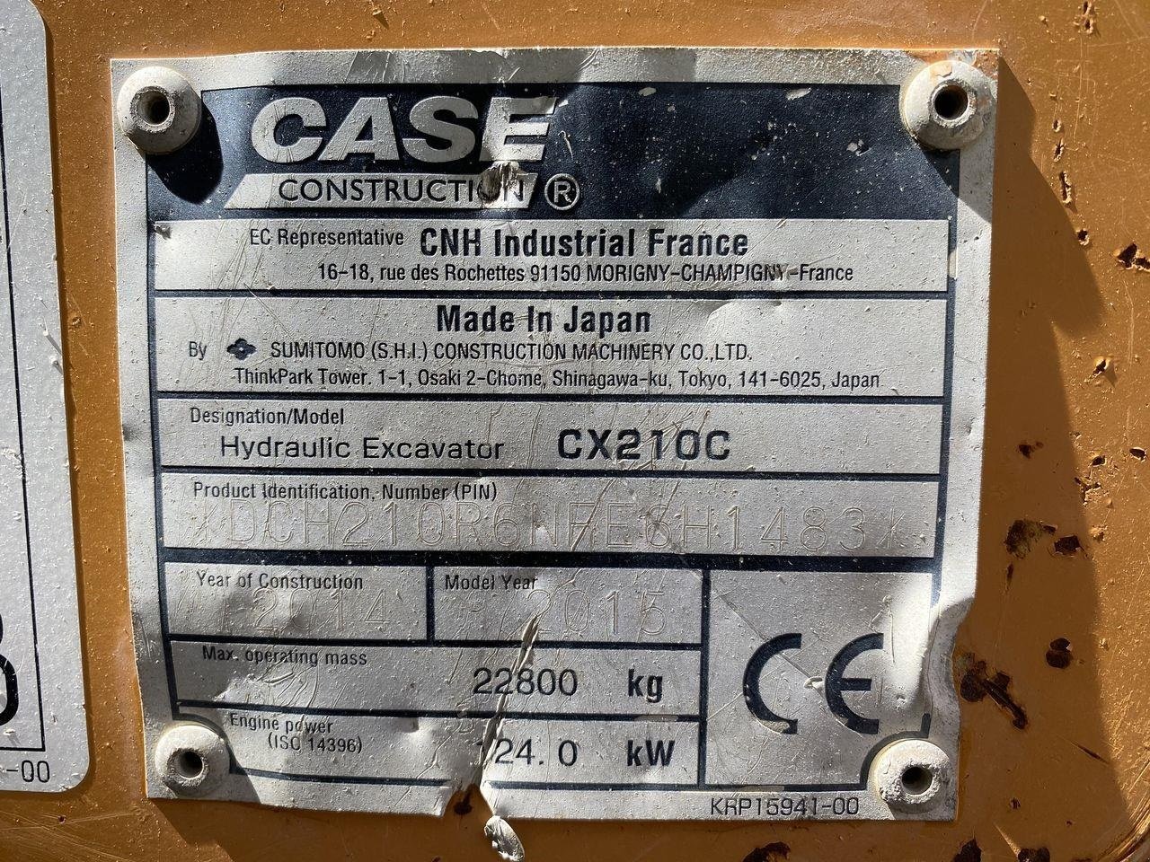 Bagger typu Case IH CX210, Gebrauchtmaschine v Skive (Obrázek 13)