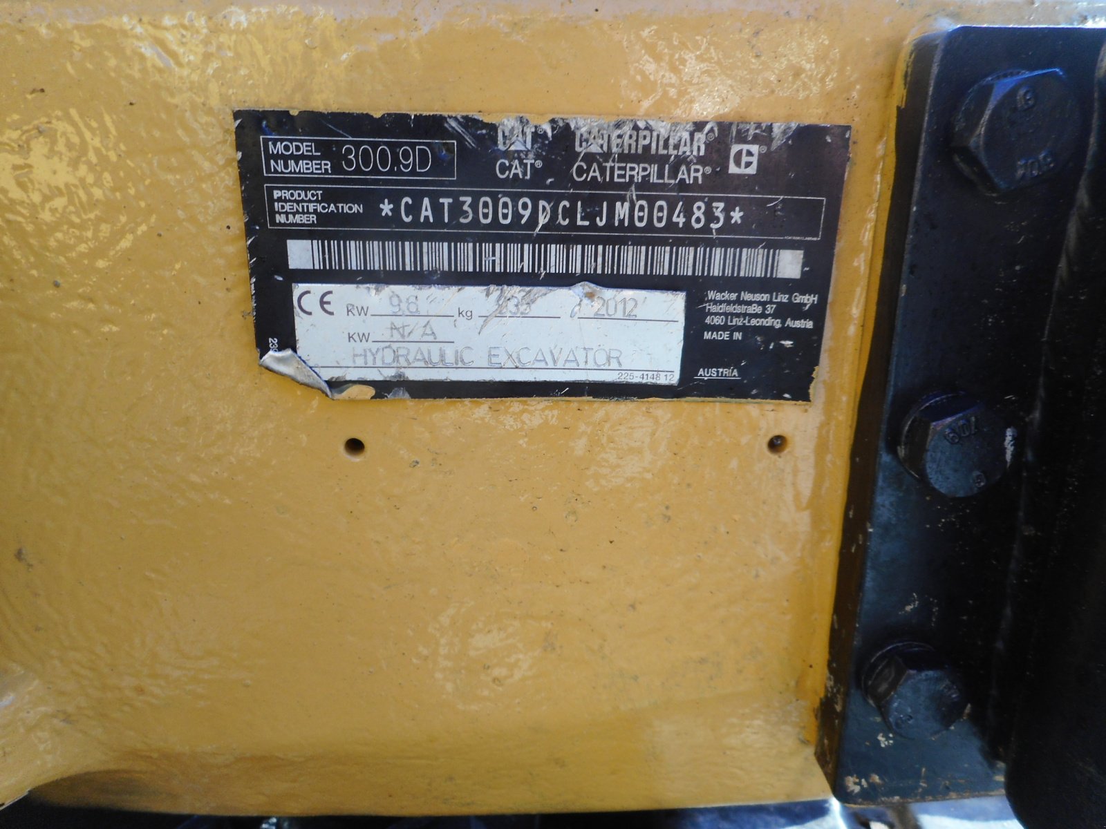 Bagger des Typs CAT 300.9D, Gebrauchtmaschine in St. Nikolai ob Draßling (Bild 7)