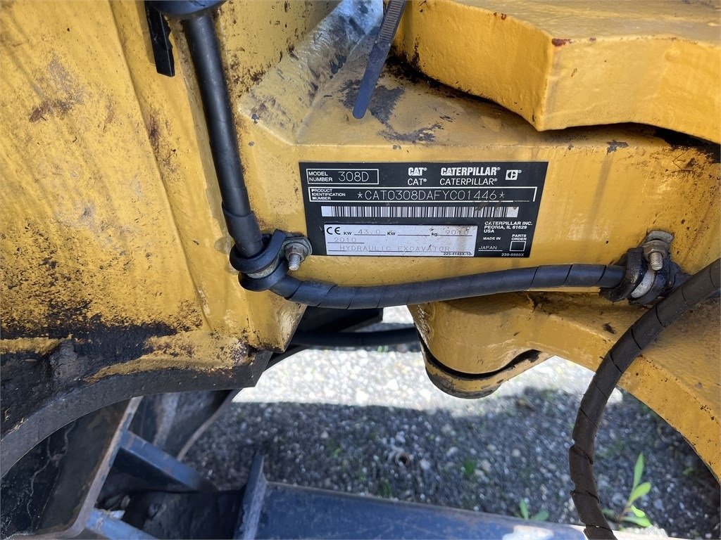 Bagger of the type CAT 308 D, Gebrauchtmaschine in Vojens (Picture 13)