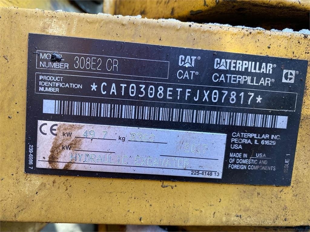 Bagger типа CAT 308E2CR, Gebrauchtmaschine в Vojens (Фотография 12)
