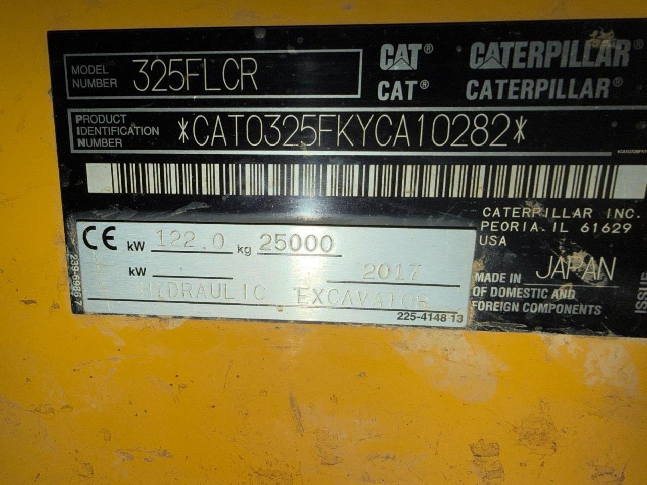 Bagger Türe ait CAT 325F LCR, Gebrauchtmaschine içinde Middelfart (resim 3)