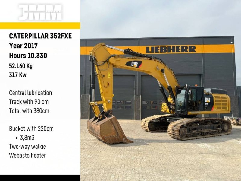 Bagger des Typs CAT 352 FXE, Gebrauchtmaschine in Vojens (Bild 1)