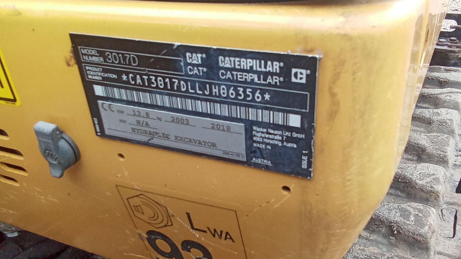 Bagger del tipo Caterpillar 301.7D 301.7D, Gebrauchtmaschine In Varde (Immagine 5)