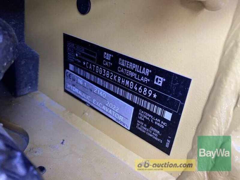 Bagger des Typs Caterpillar CAT 302CR-05A, Gebrauchtmaschine in Großweitzschen (Bild 13)