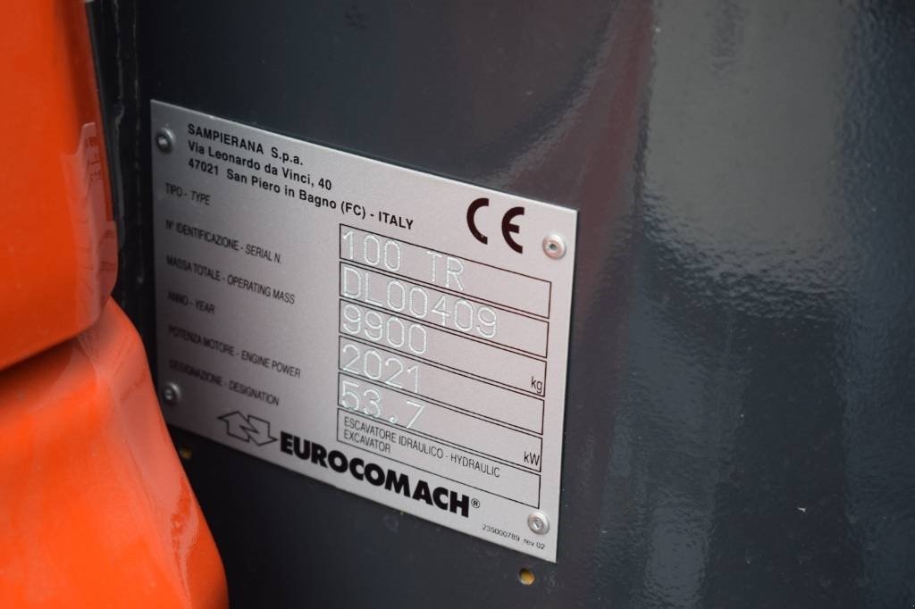 Bagger a típus Eurocomach 100 TR DEMO MODEL FÅ TIMER MED CITY BOM / KNÆKARM, Gebrauchtmaschine ekkor: Fredensborg (Kép 12)