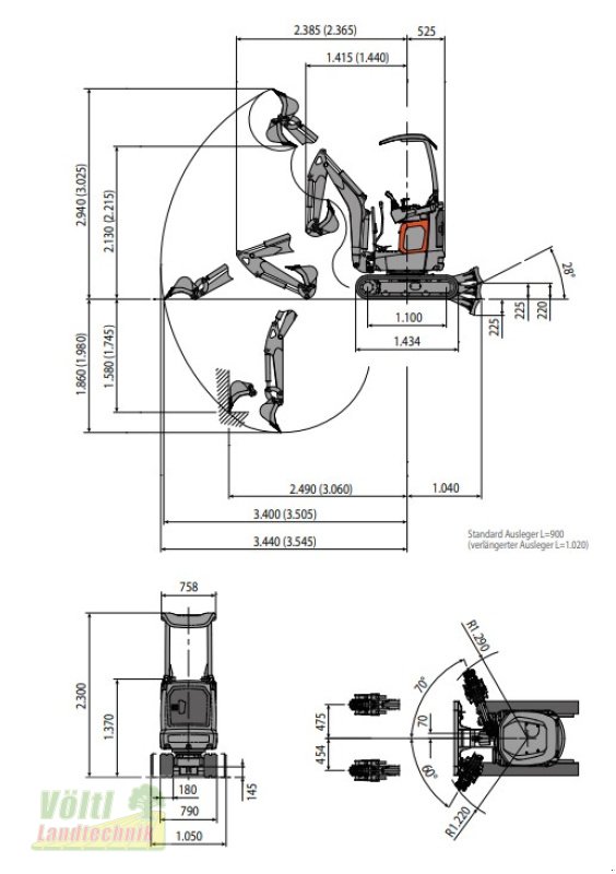 Bagger typu Eurocomach 12 ZT, Neumaschine v Hutthurm bei Passau (Obrázek 18)