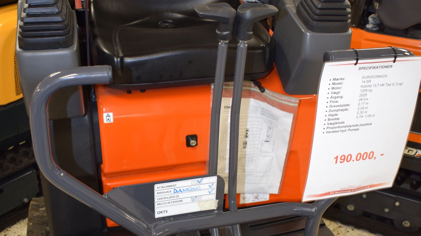 Bagger типа Eurocomach 14 SR 14SR, Gebrauchtmaschine в Fredensborg (Фотография 6)