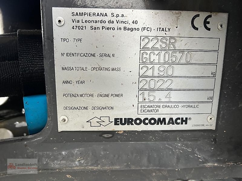 Bagger tipa Eurocomach 22 SR, Vorführmaschine u Marl (Slika 20)