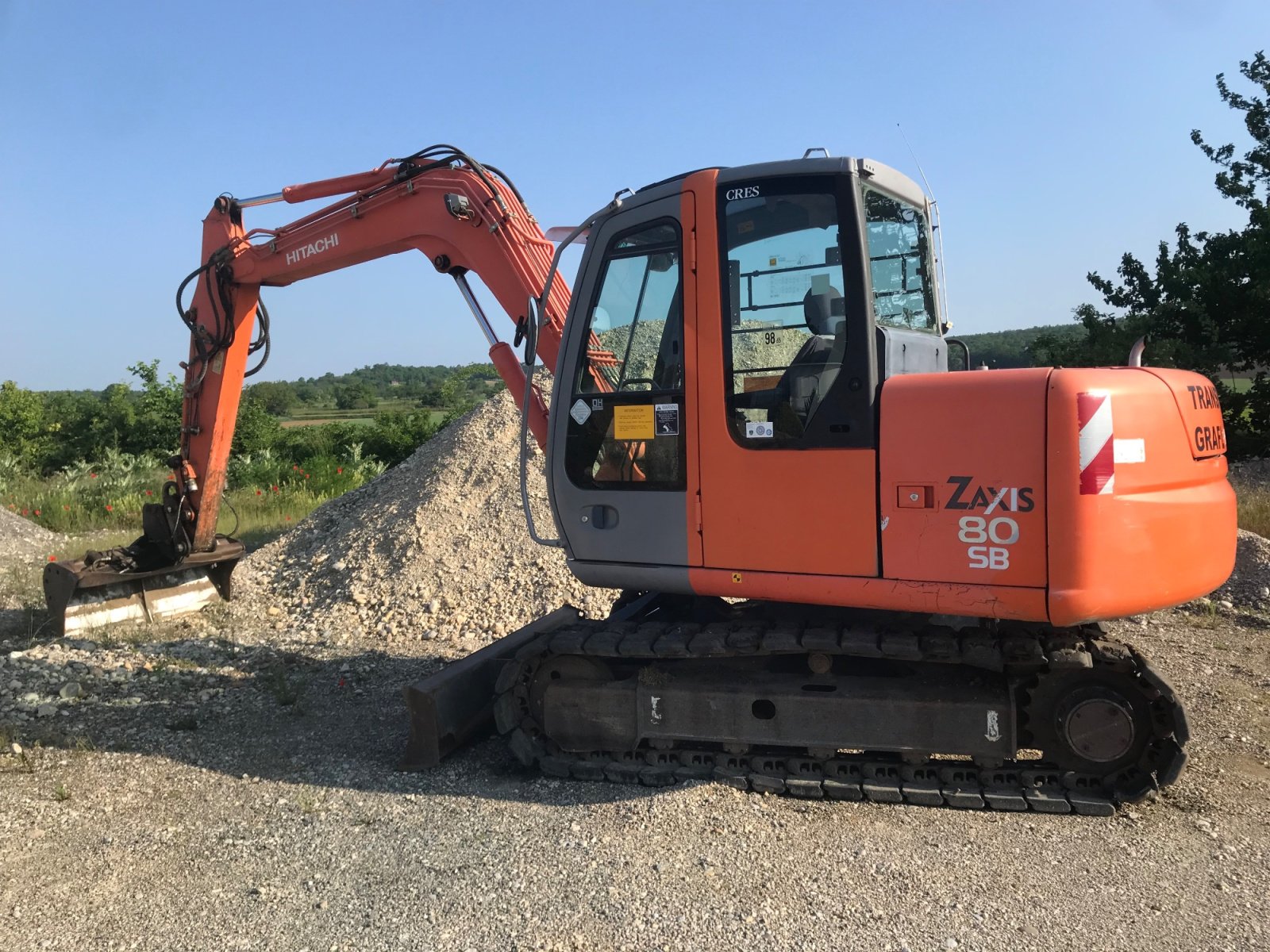 Bagger του τύπου Hitachi ZAXIS 80 SB, Gebrauchtmaschine σε Schattendorf (Φωτογραφία 3)