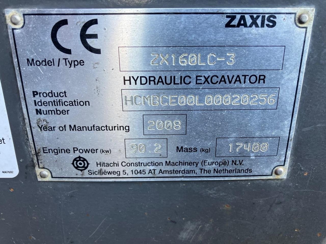 Bagger des Typs Hitachi ZX160-3, Gebrauchtmaschine in Middelfart (Bild 16)