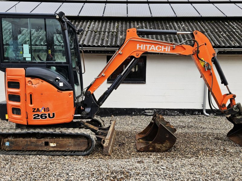 Bagger del tipo Hitachi ZX26U-5A CR / tiltman skifte og skovlsæt / 4600 timer, Gebrauchtmaschine en Arden (Imagen 1)