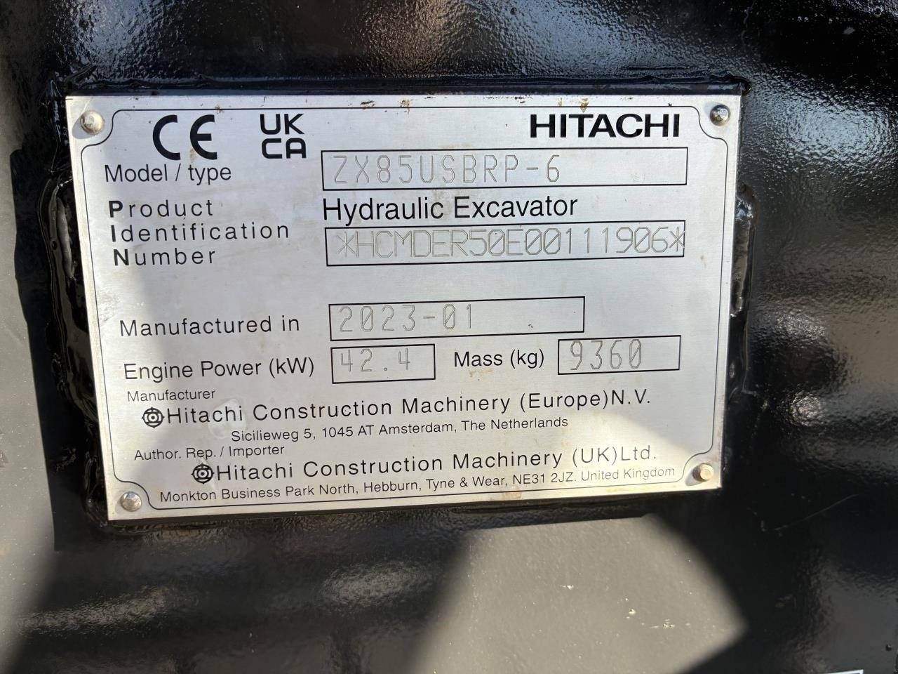 Bagger tipa Hitachi ZX85USB-6, Gebrauchtmaschine u Middelfart (Slika 9)