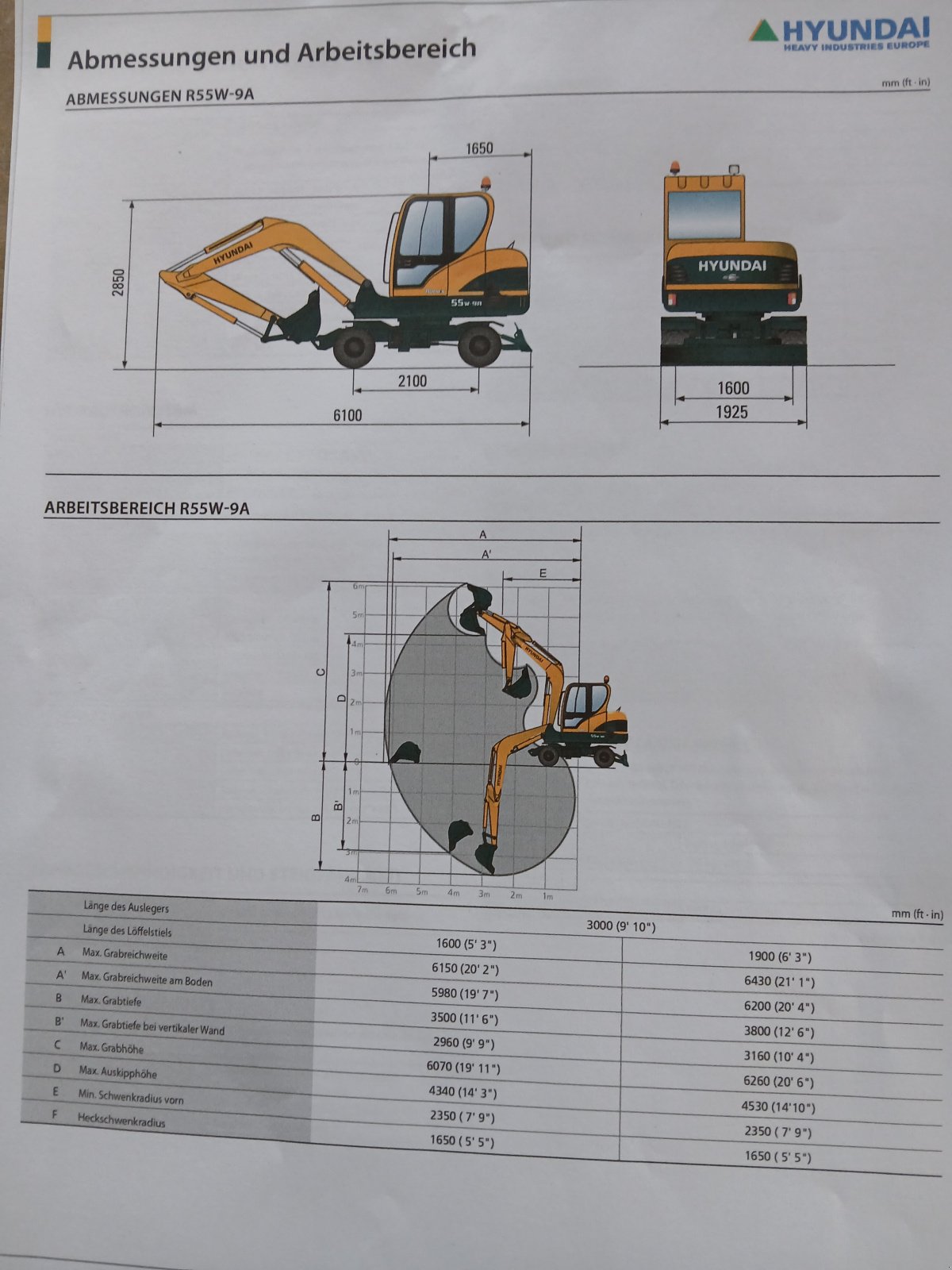Bagger a típus Hyundai 55W-9, Gebrauchtmaschine ekkor: Obrigheim (Kép 1)