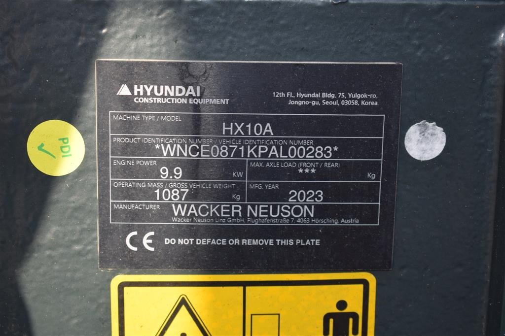 Bagger typu Hyundai HX10A NY MODEL, TILTMAN S30-150, Gebrauchtmaschine v Fredensborg (Obrázek 12)