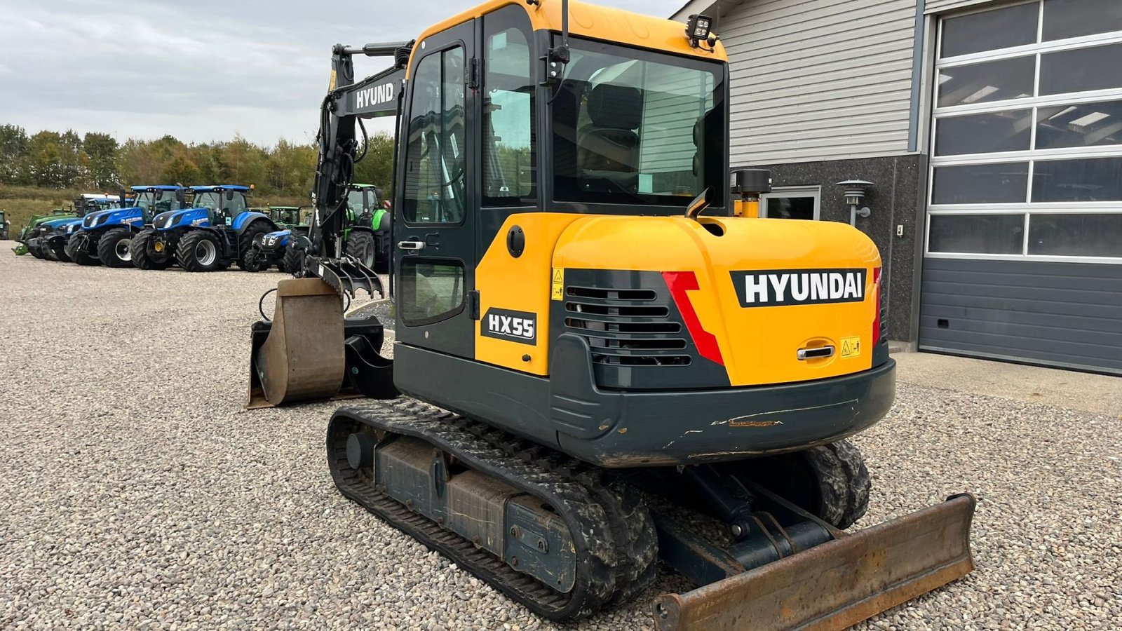 Bagger za tip Hyundai HX55 Med Hydrema skifte og centralsmørring og grab-klo på. Udlejes, også med forkøbsret., Gebrauchtmaschine u Lintrup (Slika 15)