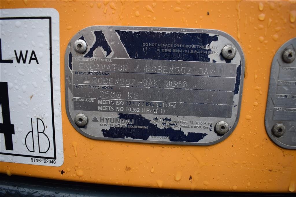 Bagger of the type Hyundai R25Z-9AK TILTMAN S40, LAVT TIMETAL, Gebrauchtmaschine in Fredensborg (Picture 18)