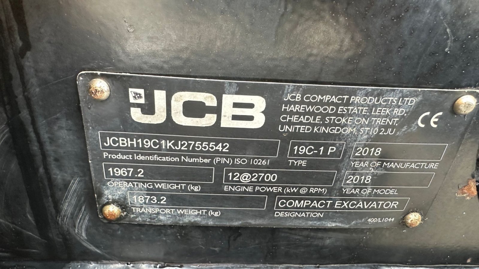 Bagger типа JCB 19C-1, Gebrauchtmaschine в Rønnede (Фотография 14)