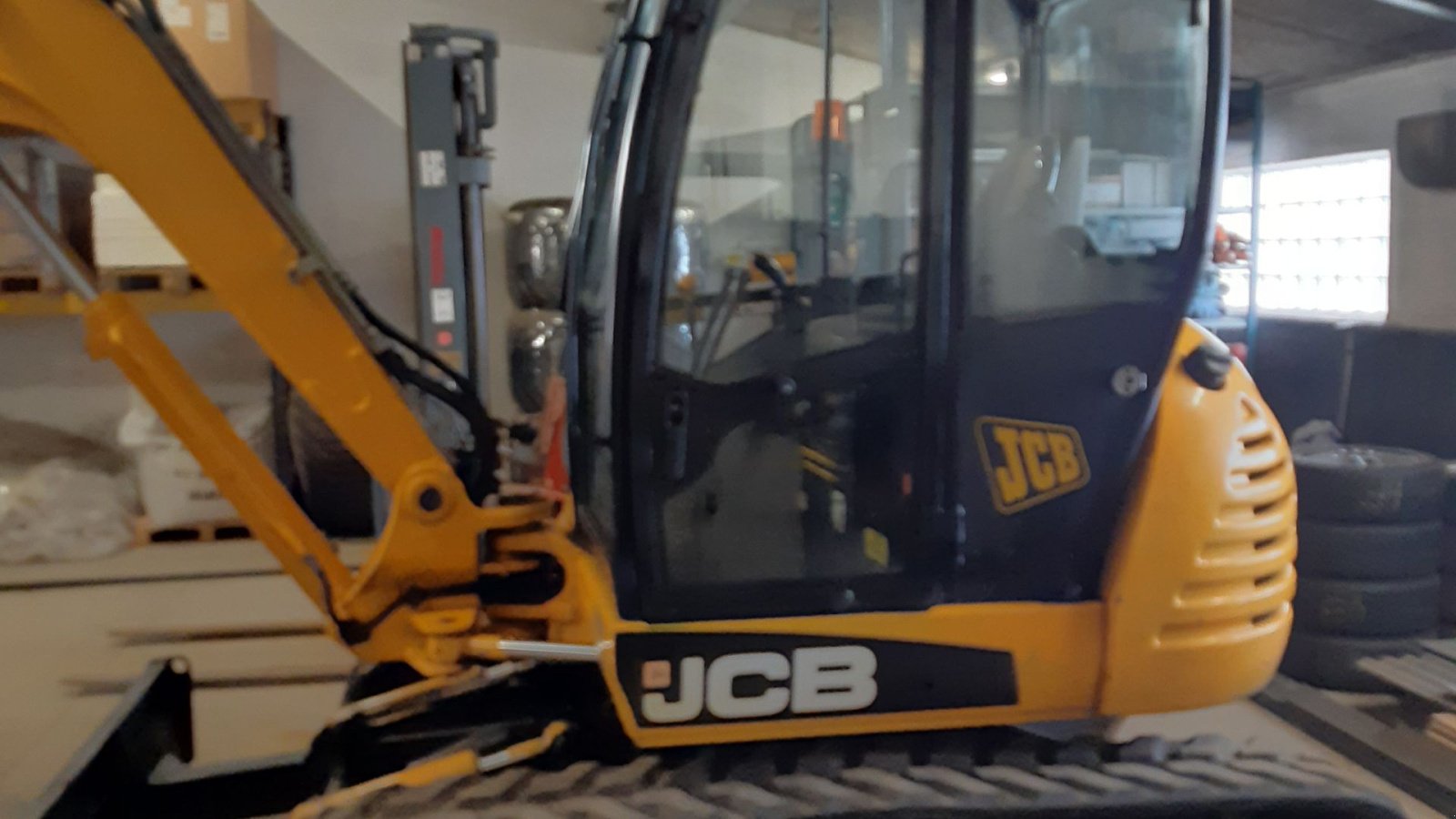 Bagger Türe ait JCB 8052 Rigtig fin gårdmaskine, Gebrauchtmaschine içinde Bylderup-Bov (resim 4)