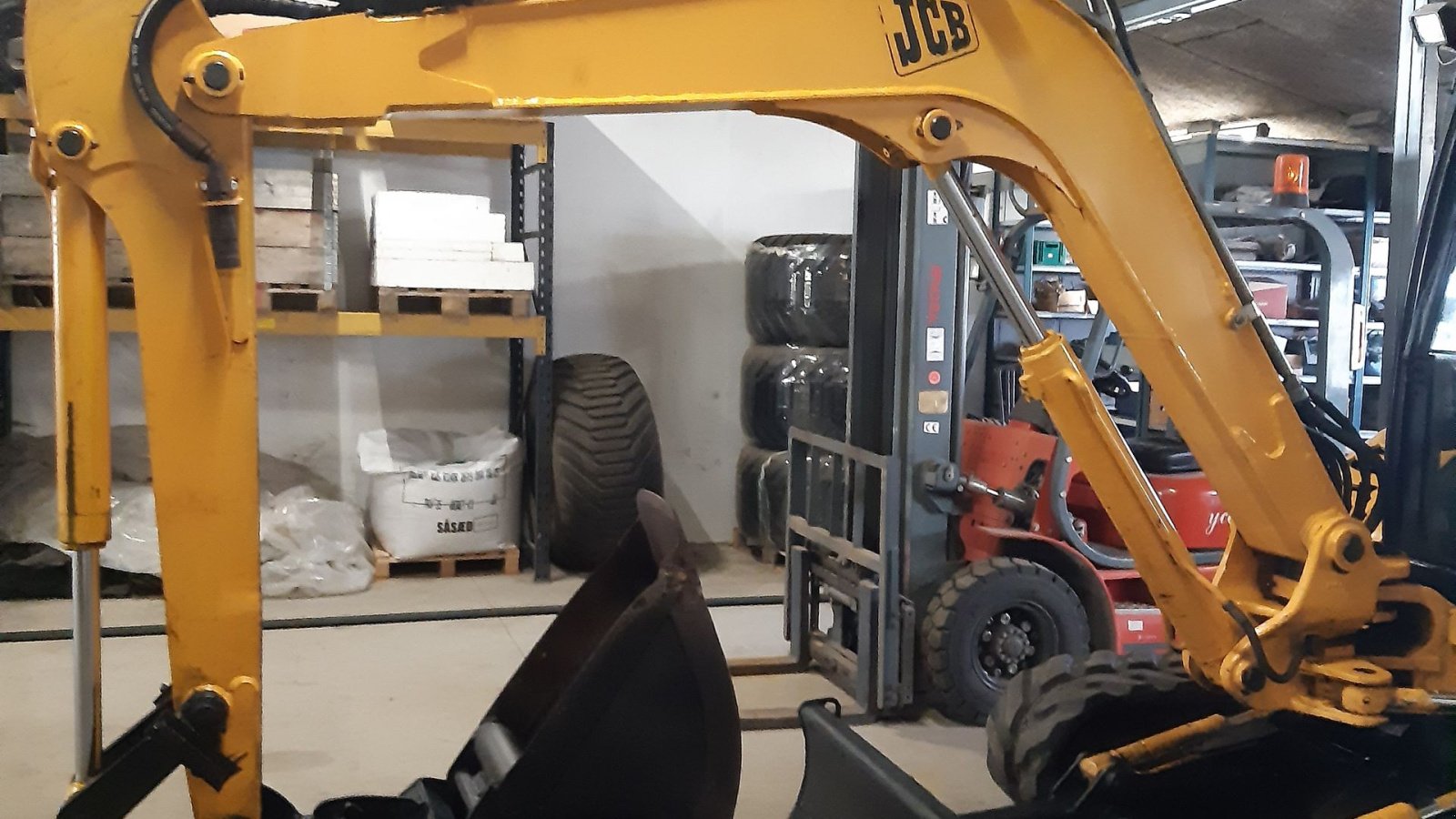 Bagger Türe ait JCB 8052 Rigtig fin gårdmaskine, Gebrauchtmaschine içinde Bylderup-Bov (resim 5)