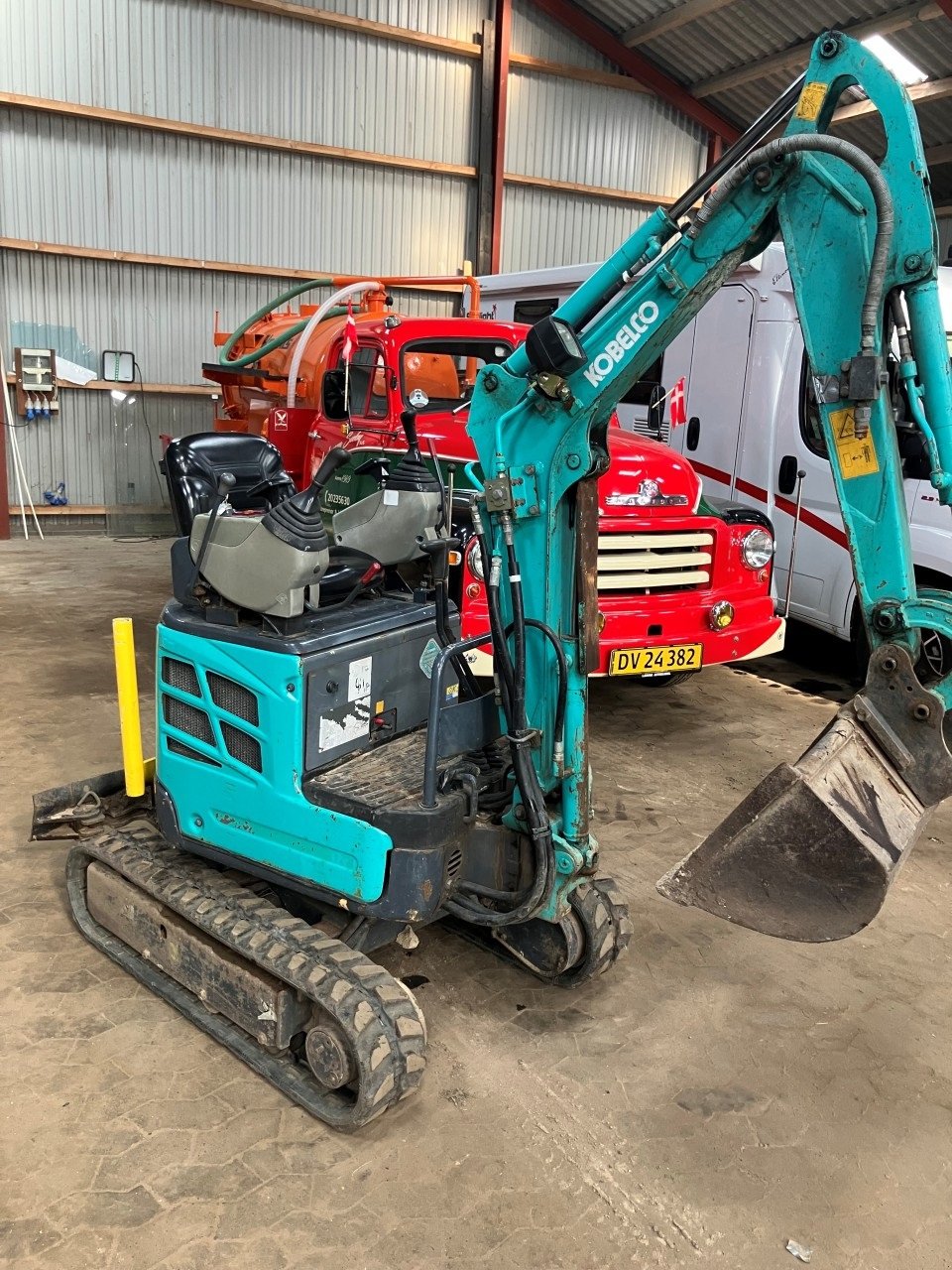 Bagger typu Kobelco SK10 SR minigraver, Gebrauchtmaschine v Brønderslev (Obrázek 1)