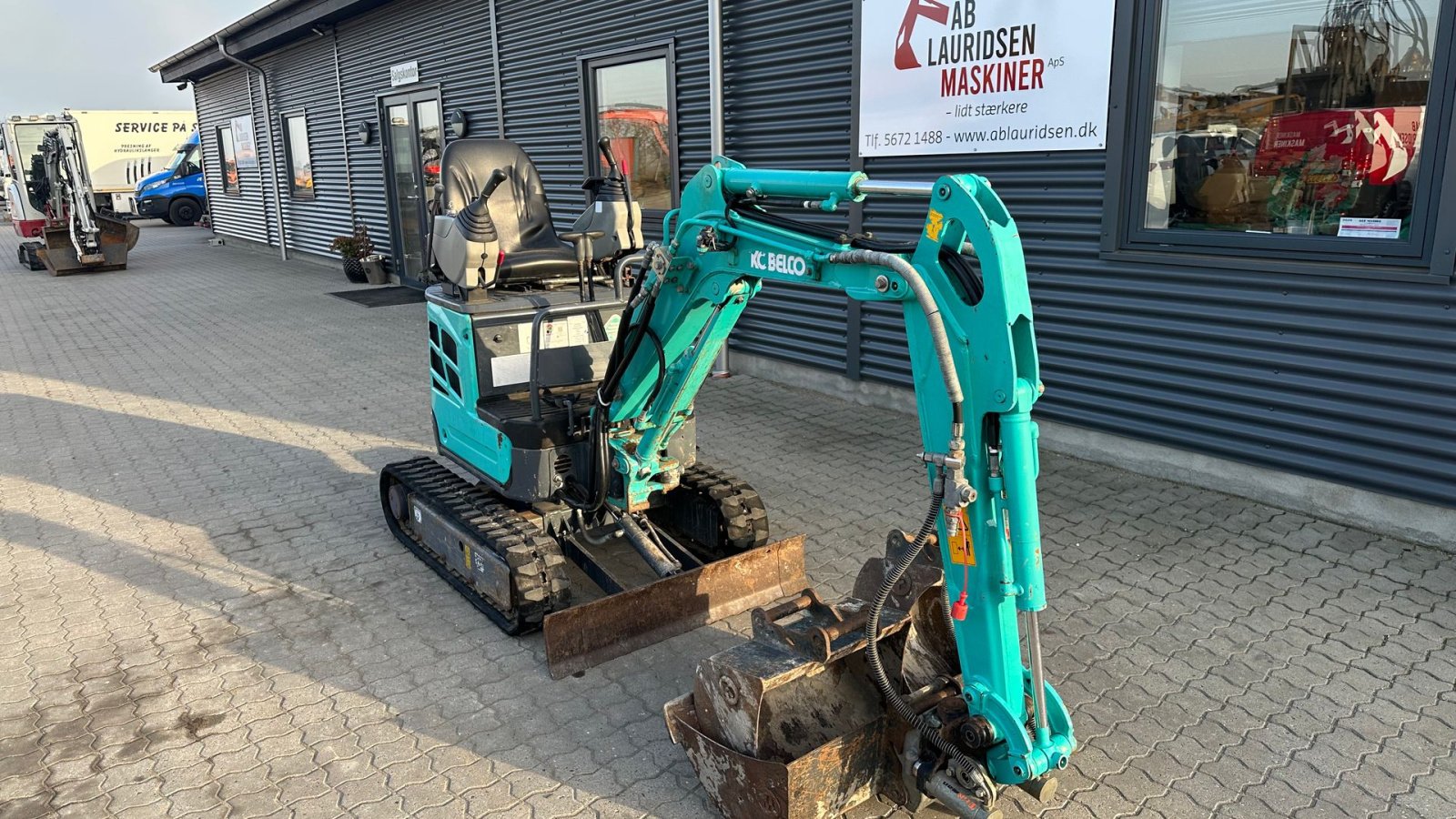 Bagger от тип Kobelco SK10SR, Gebrauchtmaschine в Rønnede (Снимка 5)