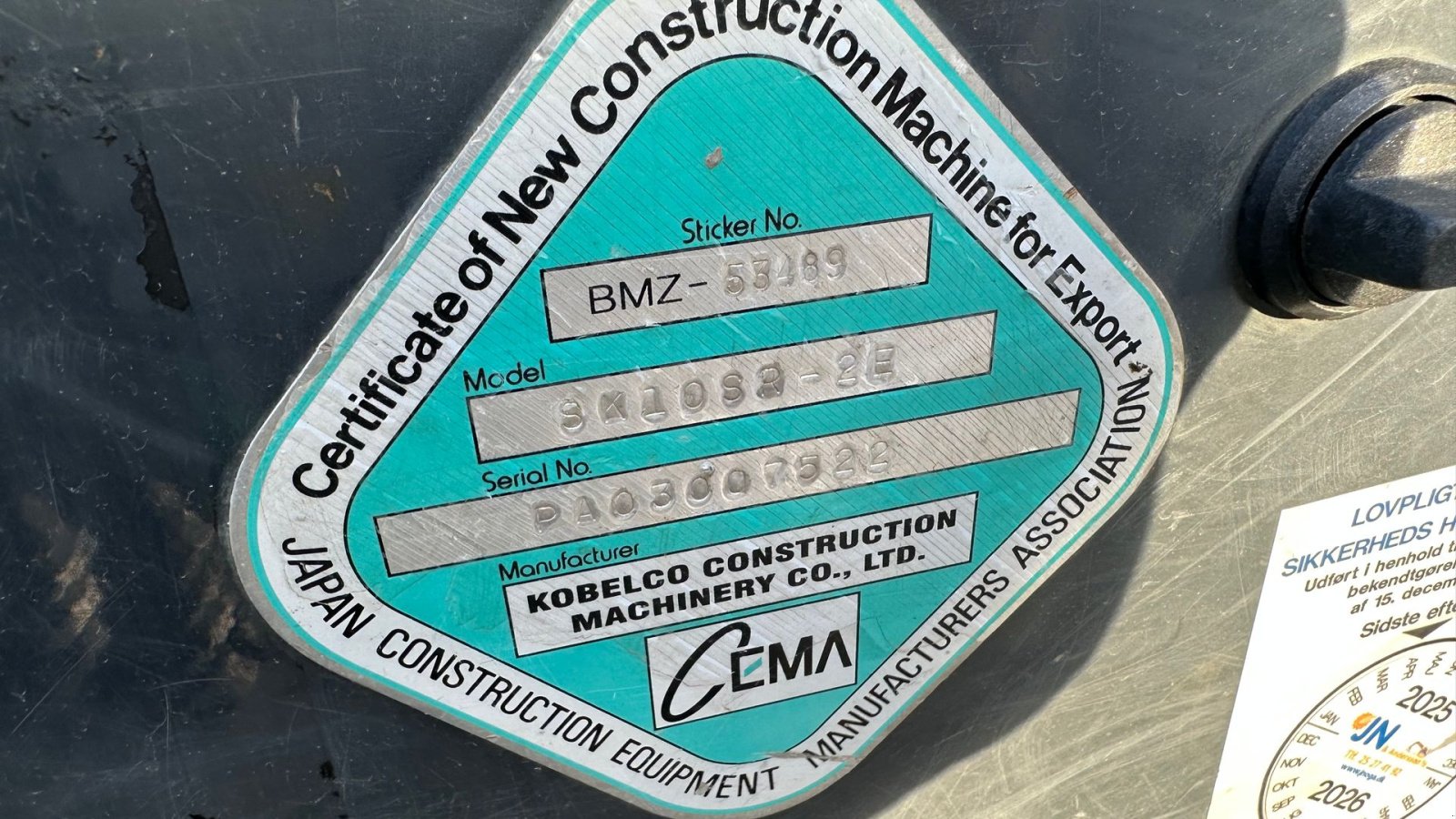 Bagger от тип Kobelco SK10SR, Gebrauchtmaschine в Rønnede (Снимка 9)