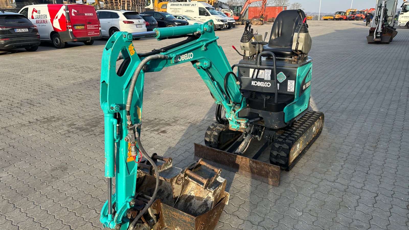 Bagger от тип Kobelco SK10SR, Gebrauchtmaschine в Rønnede (Снимка 4)