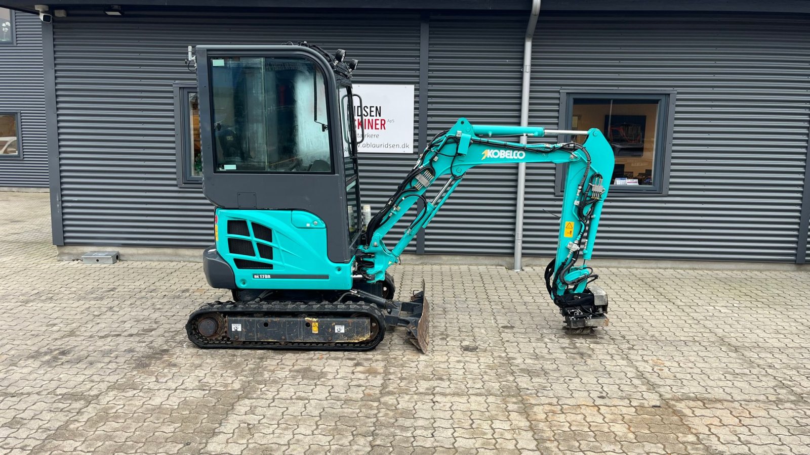 Bagger des Typs Kobelco SK17SR-3E Monteret med Rotortilt og centralsmørring., Gebrauchtmaschine in Rønnede (Bild 1)