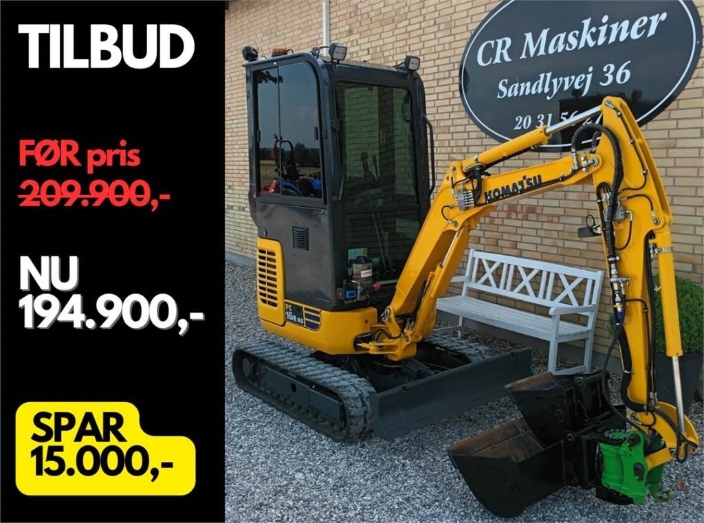 Bagger typu Komatsu pc16r hs, Gebrauchtmaschine v Fårevejle (Obrázek 1)