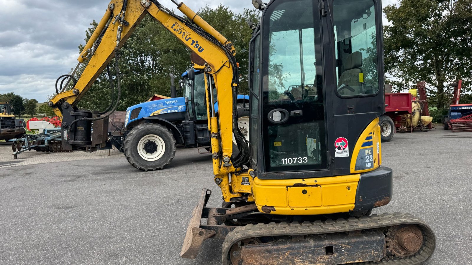 Bagger des Typs Komatsu PC22MR3 MED TILT OG 3 SKOVLE, Gebrauchtmaschine in Nørager (Bild 3)