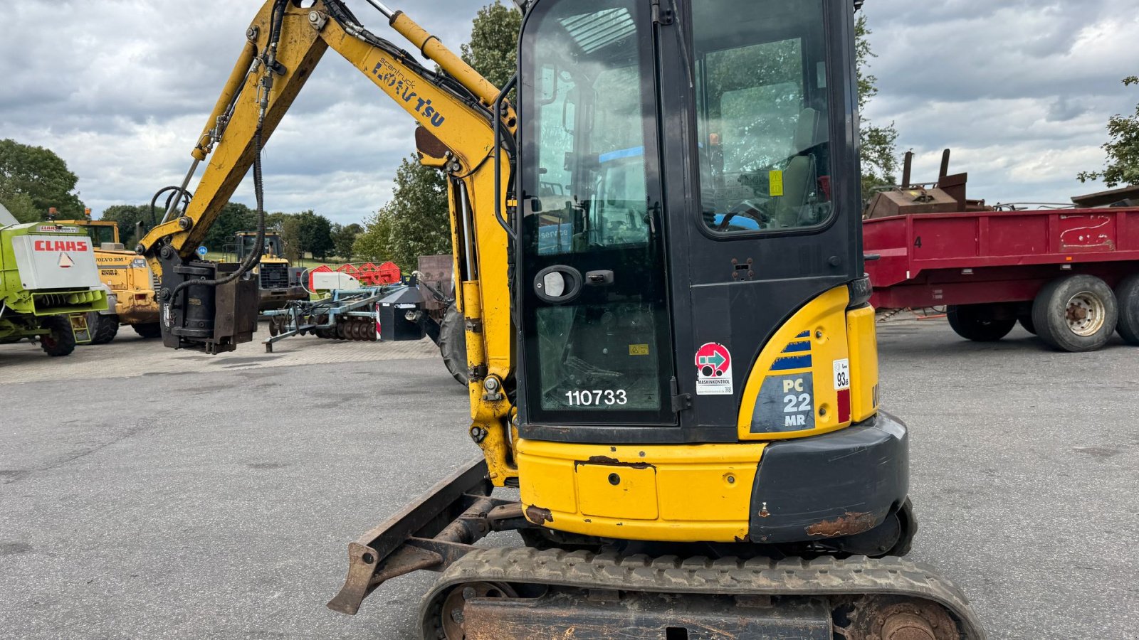 Bagger des Typs Komatsu PC22MR3 MED TILT OG 3 SKOVLE, Gebrauchtmaschine in Nørager (Bild 4)