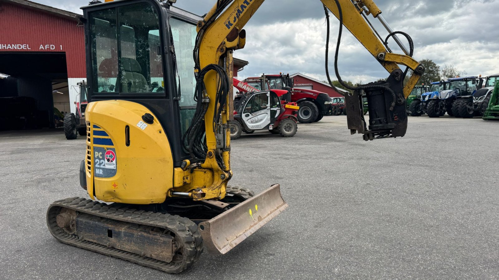 Bagger des Typs Komatsu PC22MR3 MED TILT OG 3 SKOVLE, Gebrauchtmaschine in Nørager (Bild 14)