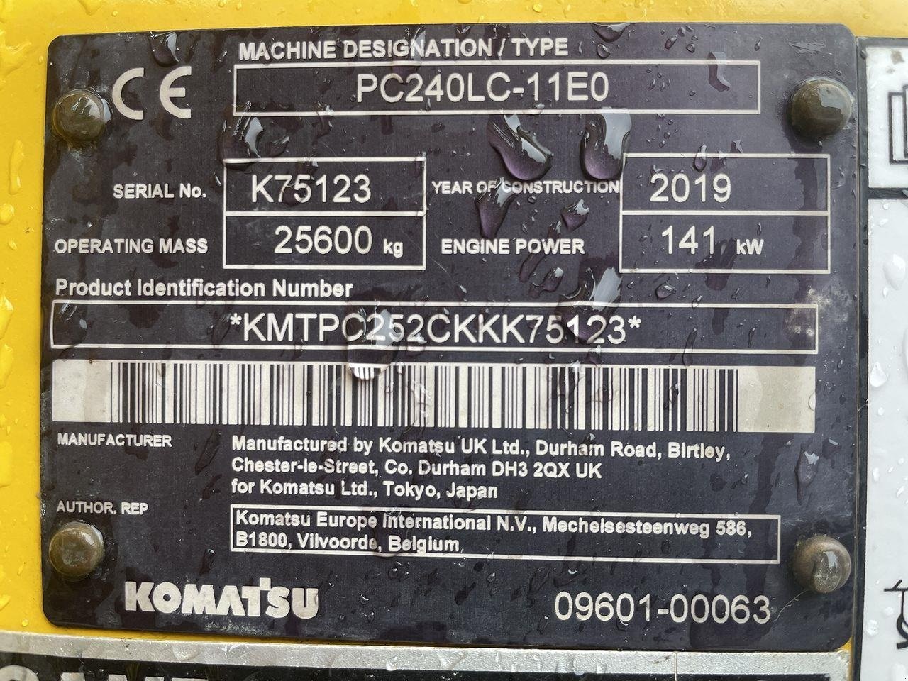 Bagger typu Komatsu PC240LC-11EO, Gebrauchtmaschine v Skive (Obrázek 13)