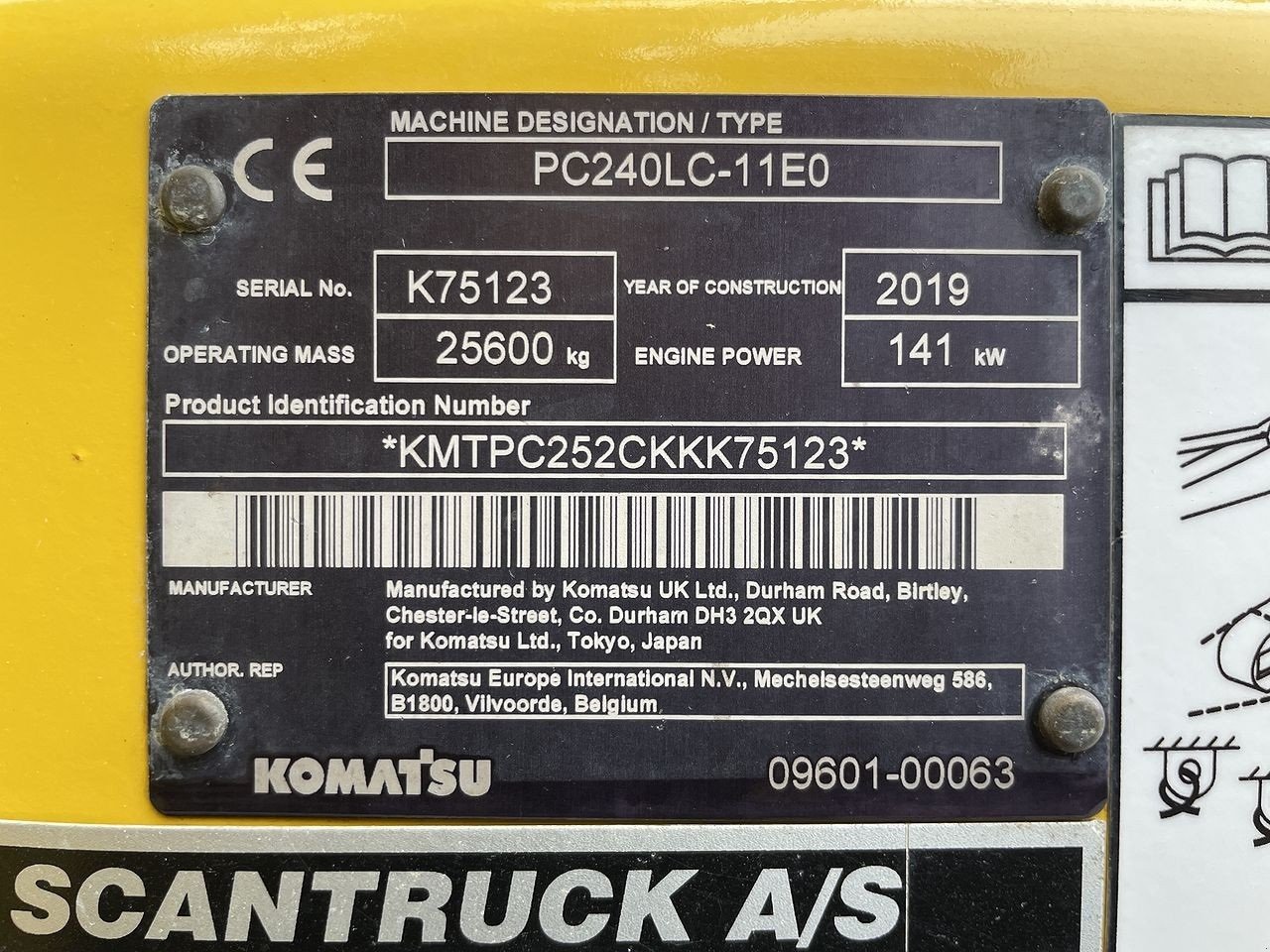 Bagger typu Komatsu PC240LC-11EO, Gebrauchtmaschine w Skive (Zdjęcie 13)