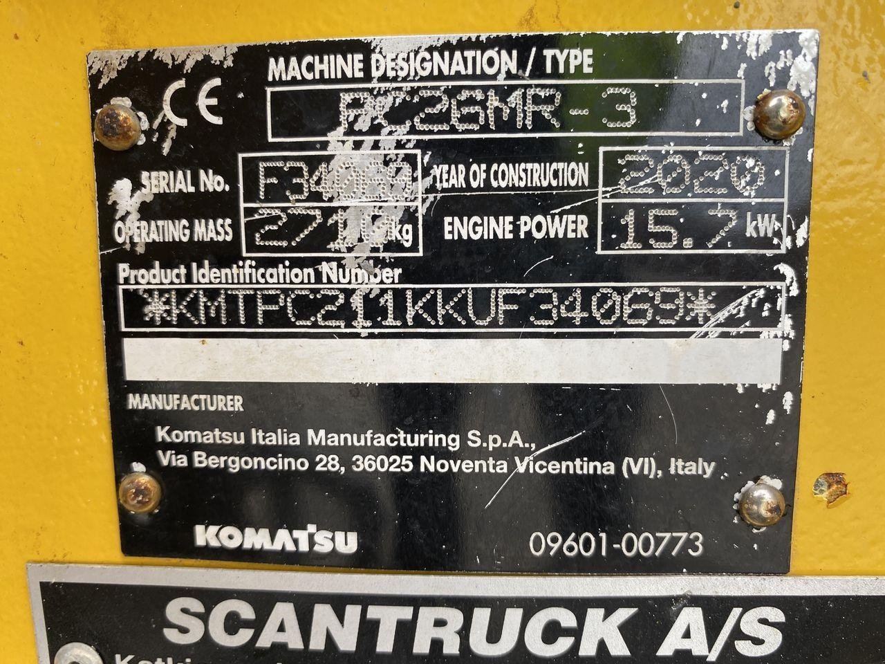 Bagger of the type Komatsu PC26MR-3, Gebrauchtmaschine in Skive (Picture 11)