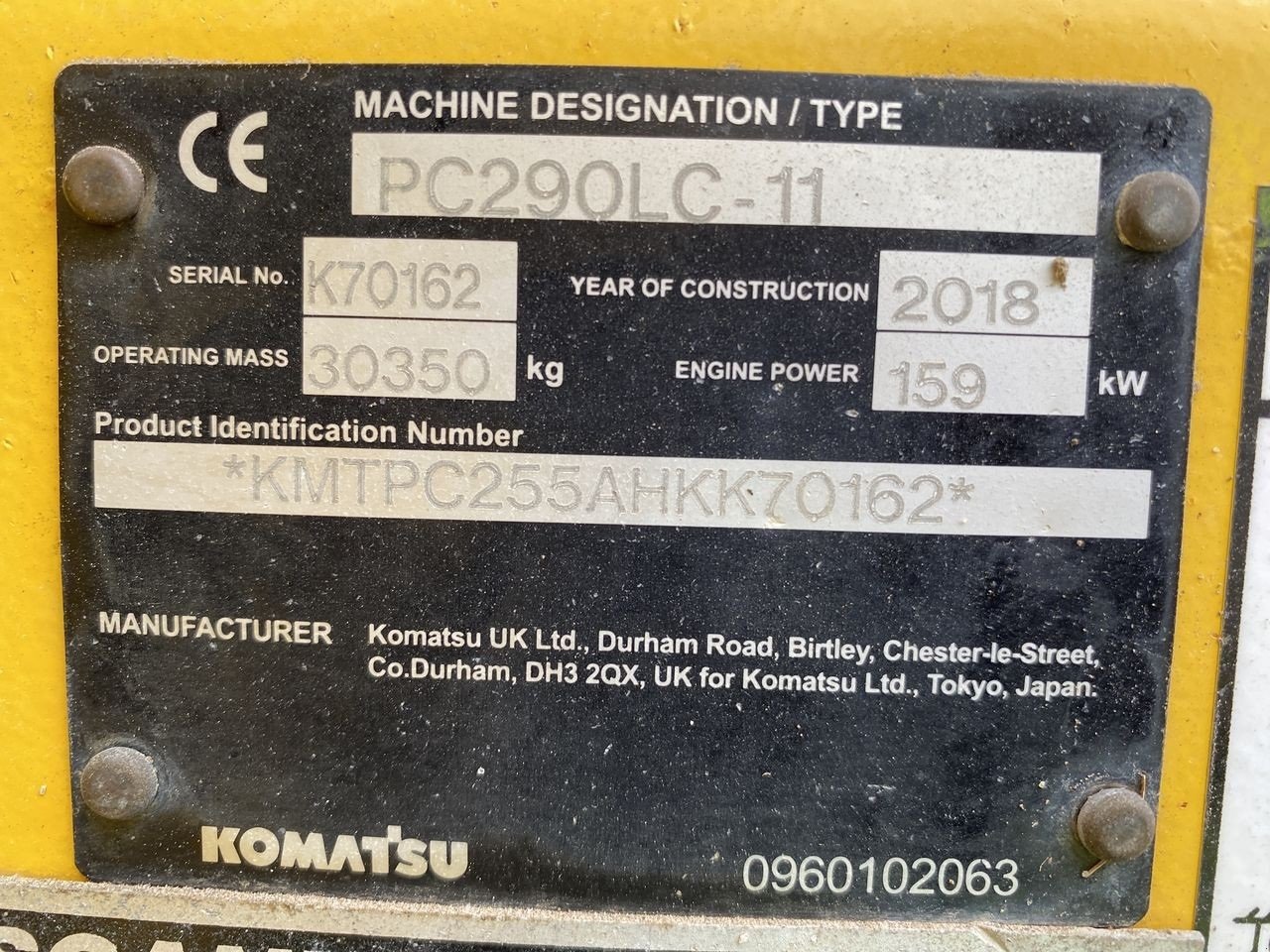 Bagger typu Komatsu PC290LC-11, Gebrauchtmaschine v Skive (Obrázek 11)