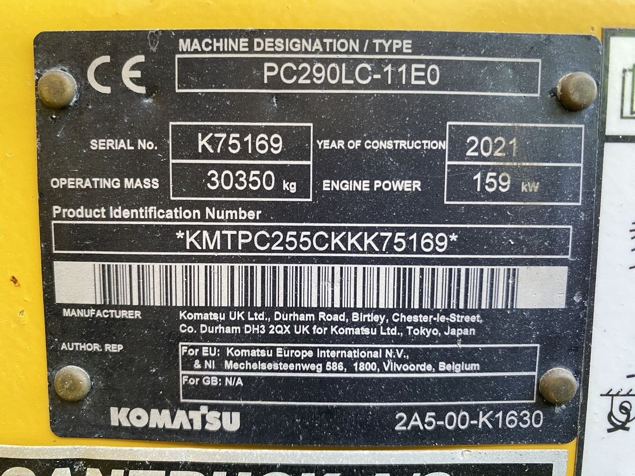 Bagger του τύπου Komatsu PC290LC-11EO, Gebrauchtmaschine σε Skive (Φωτογραφία 10)