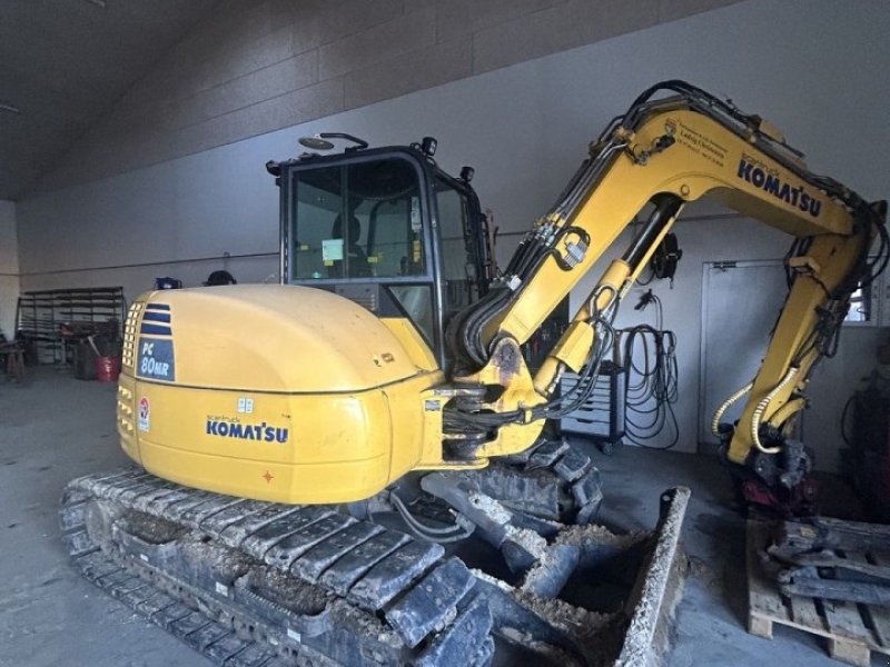 Bagger типа Komatsu PC80MR-5, Gebrauchtmaschine в Skive