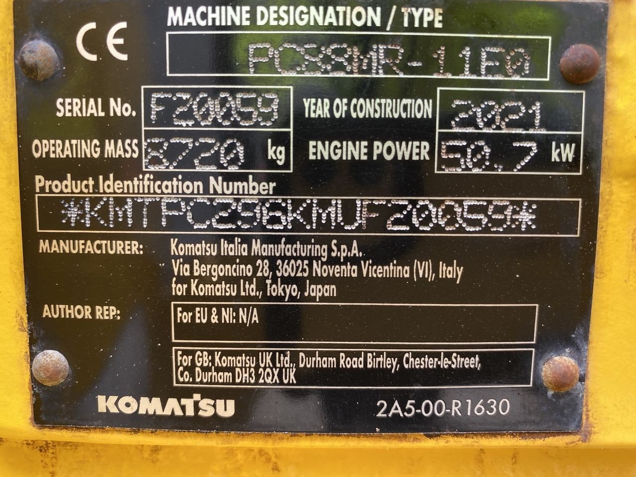 Bagger vrste Komatsu PC88MR-11EO, Gebrauchtmaschine v Skive (Slika 11)