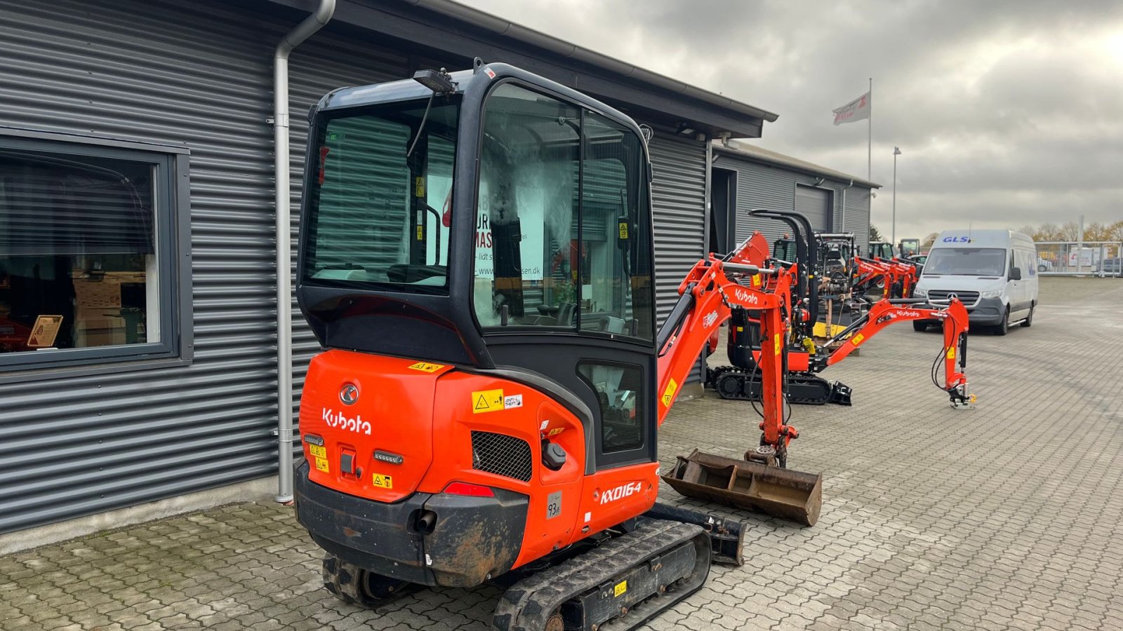 Bagger des Typs Kubota KX016-4 Monteret med Tiltman Kompakt +2 skovle, Gebrauchtmaschine in Rønnede (Bild 15)