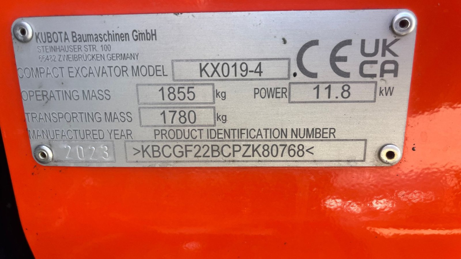 Bagger of the type Kubota KX019-4 Rotortilt! Kun kørt 352timer, Gebrauchtmaschine in Rønnede (Picture 12)