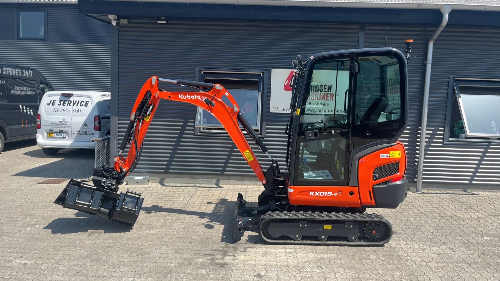 Bagger of the type Kubota KX019-4 Rotortilt! Kun kørt 352timer, Gebrauchtmaschine in Rønnede (Picture 1)