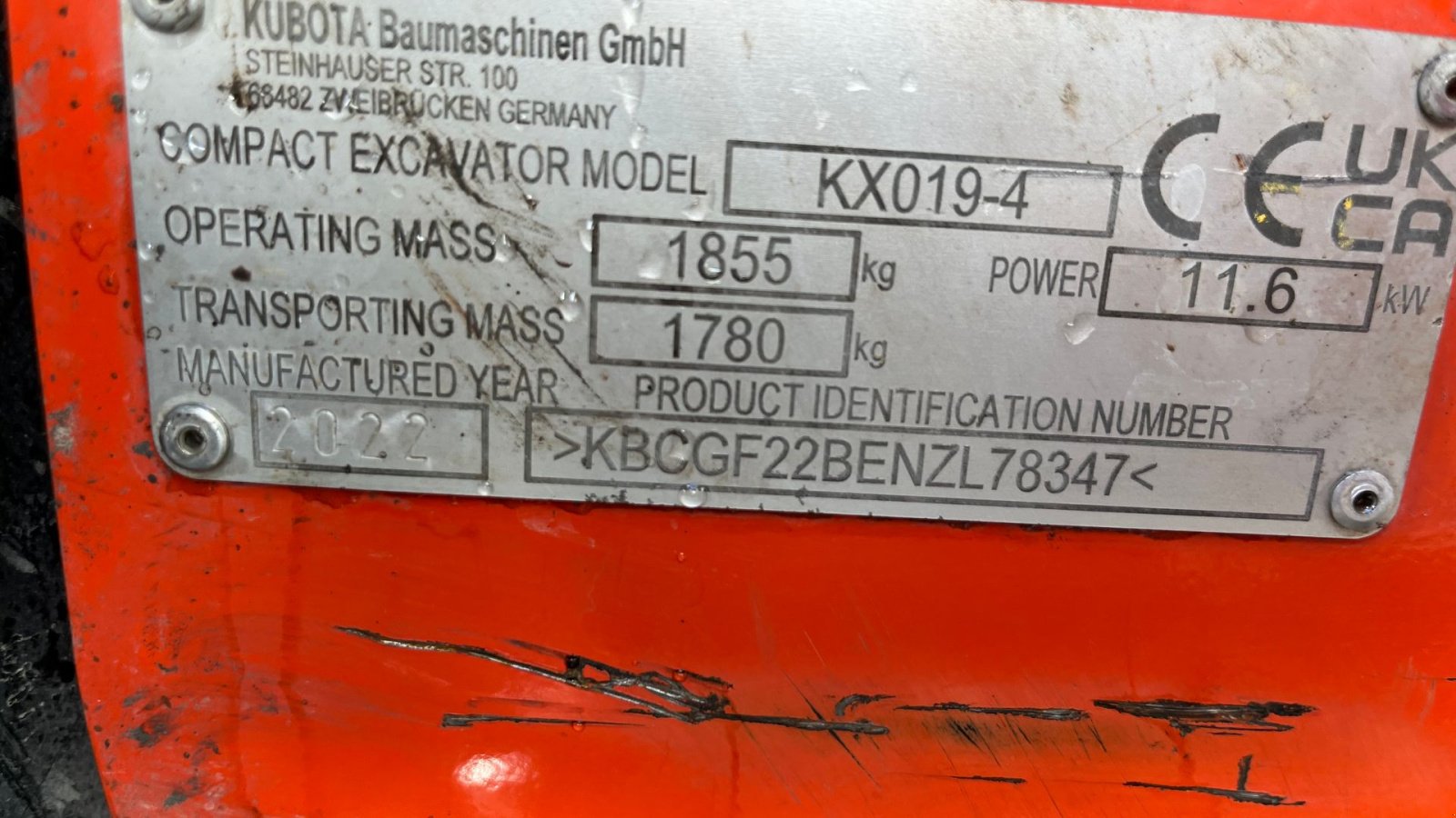 Bagger of the type Kubota KX019-4 Tilt fæste med hydraulisk s30 hurtigskifte, Gebrauchtmaschine in Rønnede (Picture 8)